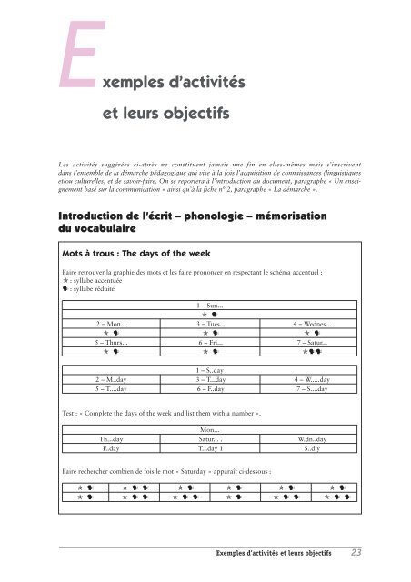 Anglais â cycle 3 - Cndp