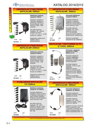 C+D napajalniki+ instrumenti.PUB - UNO elektronika doo