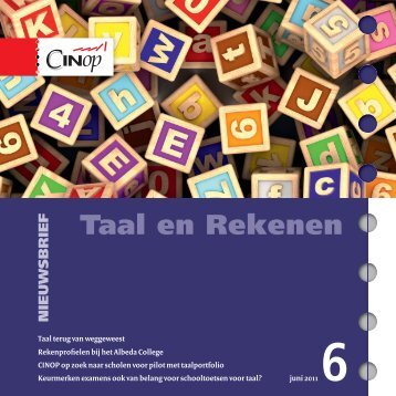 Nieuwsbrief Taal en Rekenen_2011-06.indd - Cinop