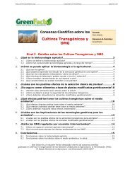 Consenso Científico sobre los Cultivos Transgénicos y ... - GreenFacts