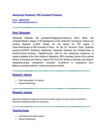 Short Biography Exle Professor | behdad kiani phd assistant professor green research Short Biography Exle Professor | behdad kiani phd assistant professor green research