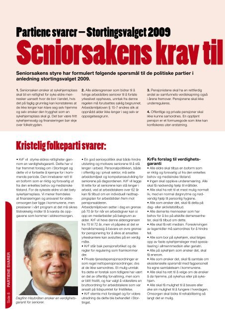 Jeg savner pasientene - Seniorsaken