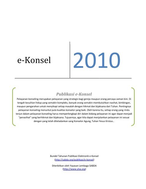 E Konsel 2010 Download Sabda Org