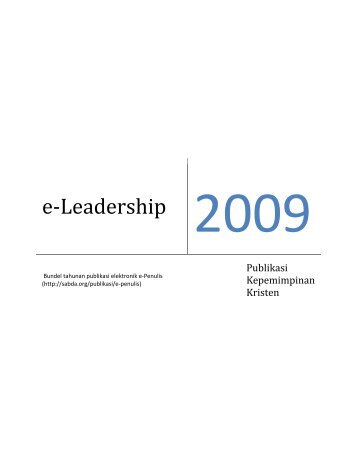 e-Leadership 2009 - Download - Sabda