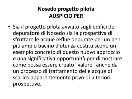 Scarica la presentazione in formato PDF - Depuratore di Milano ...