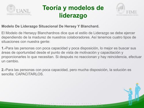 Teoría y modelos de liderazgo