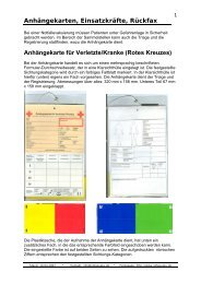 Anhängekarte für Verletzte und Erkrankte - Nofaevaku.org