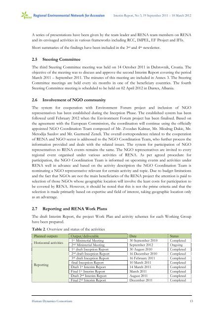 3rd Interim report September 2011- March 2012.pdf - Renanetwork.org