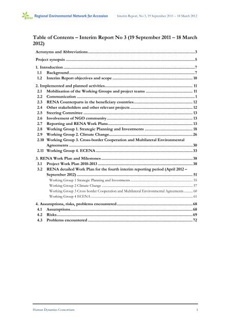 3rd Interim report September 2011- March 2012.pdf - Renanetwork.org