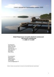 Loma Lappajärven hyvinvointia vuoteen 2020 - Lappajärvi