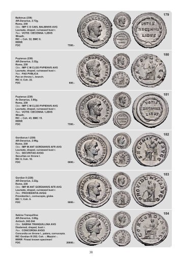 Balbinus (238) AR-Denarius, 2.72g. Rome, 238 Obv.: IMP C D CAEL ...