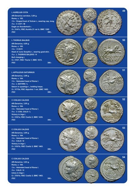 COLLECTION OF ROMAN REPUBLICAN COINAGE