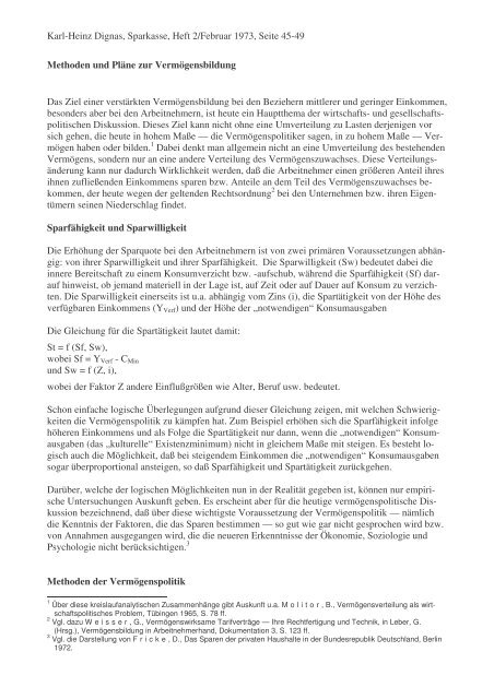 Vermögenspolitik-Maßnahmen - Karl-Heinz Dignas