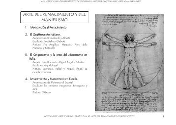 Renacimiento. Quatrocento (pdf) - IES JORGE JUAN / San Fernando