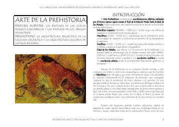 Arte de la Prehistoria (pdf) - IES JORGE JUAN / San Fernando
