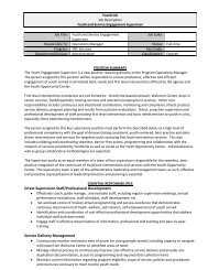 JOB DESCRIPTION FORMAT - YouthLink