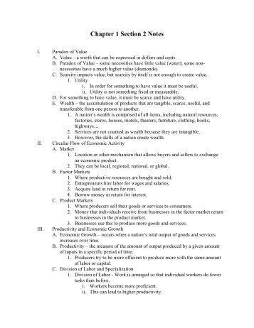 Chapter 1 Section 2 Notes