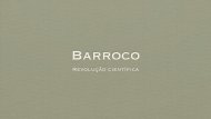 Barroco. RevoluÃ§Ã£o cientifica - Leonel Cunha