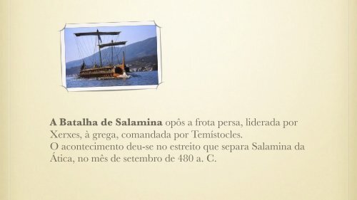 A batalha de Salamina - Leonel Cunha