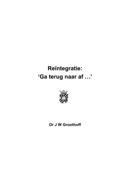 Groothoff - Rijksuniversiteit Groningen