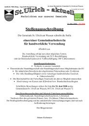 Gemeindenachrichten 06/2008 (0 bytes) - Sankt Ulrich am Waasen