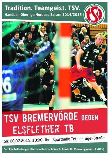 TSV BREMERVÖRDE gegen Elsflether TB am 8. Februar 2015