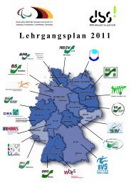 Lehrgangsplan 2011 - Behinderten-Sportverband Berlin e.v.