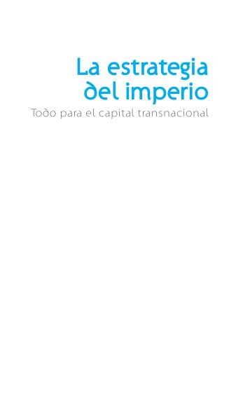 La estrategia del imperio - Plataforma Dhesca Brasil