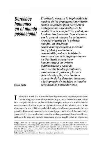 Derechos humanos en el mundo posnacional - Biblioteca Hegoa
