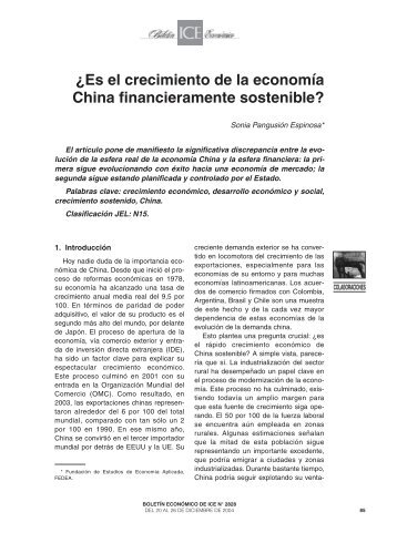 Â¿Es el crecimiento de la economÃ­a China ... - Biblioteca Hegoa