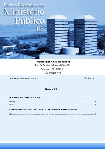 Procuradoria-Geral de JustiÃ§a - MinistÃ©rio PÃºblico - RS