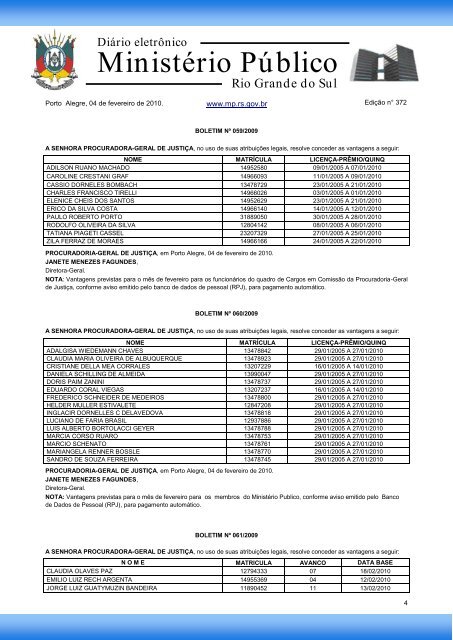 Procuradoria-Geral de JustiÃ§a - MinistÃ©rio PÃºblico - RS