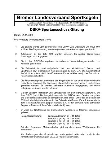 Bremer Landesverband Sportkegeln - Keglerverein Bremerhaven eV