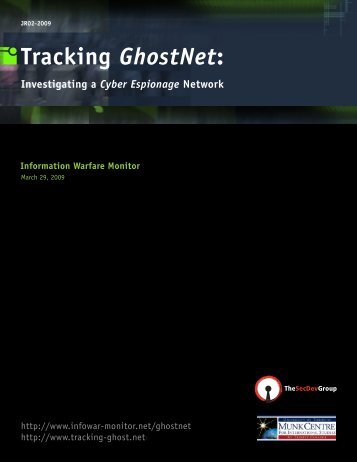 Tracking GhostNet: Investigating a Cyber ... - Nart Villeneuve