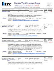 ITRC Breach List - Fatal System Error