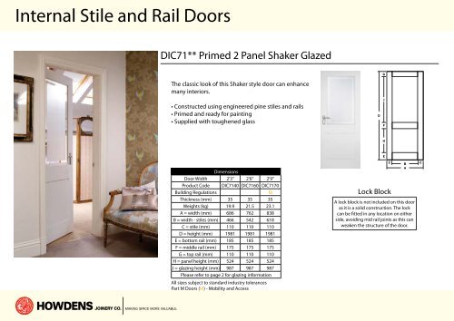 Internal Stile And Rail Doors