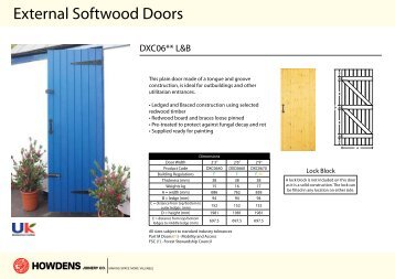 External Softwood Doors