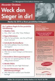 Seminar: Weck' den Sieger in dir! - Christiani Consulting