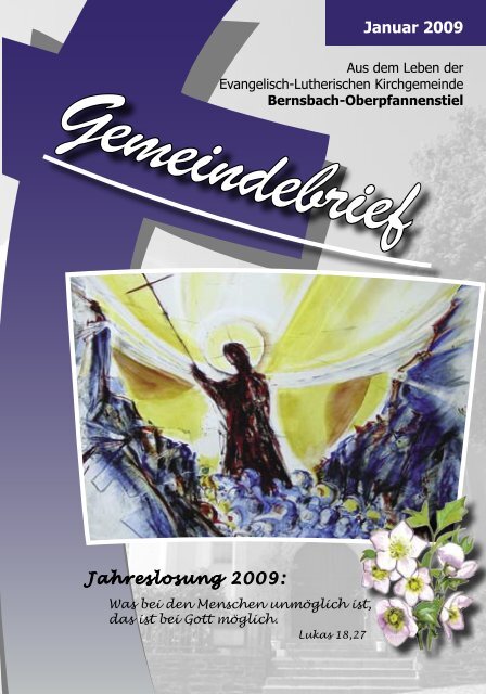 Januar 2009 Jahreslosung 2009: - posaunenchor-oberpfannenstiel.de