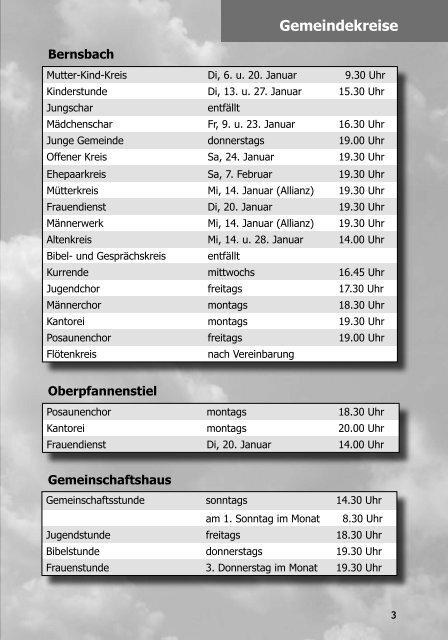 Januar 2009 Jahreslosung 2009: - posaunenchor-oberpfannenstiel.de