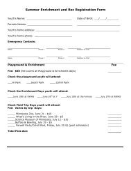 Summer Enrichment and Rec Registration Form - Red Wing Family ...