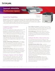 Lexmark MX6500e Multifunction Option