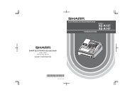 XE-A137/A147 Kurzanleitung - Registrierkassen von Sharp kaufen