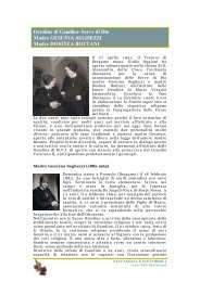 Profilo delle Serve di Dio Seghezzi e Bottani - Sant'Angela Merici