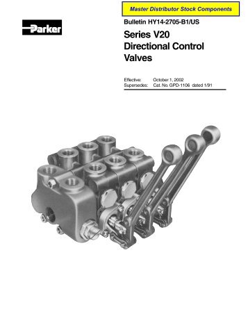 Bulletin HY14-2705-B1/US Series V20 Directional ... - Oleosistemas