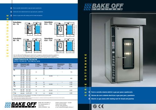 SERIE ROTORBAKE SERIE ROTORBAKE