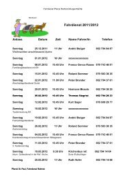 Fahrdienst-Plan 2012 - St. Paul Rothrist - Murgenthal