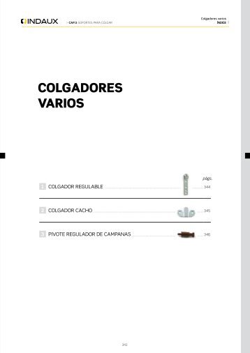 COLGADORES VARIOS - Indaux