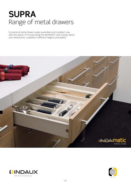 Range Of Metal Drawers Indaux