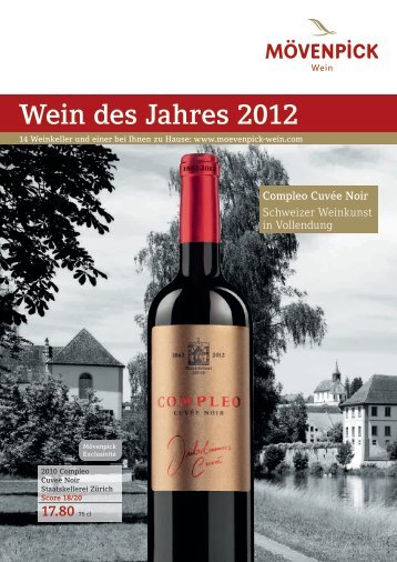 Wein des Jahres 2012 - Staatskellerei ZÃ¼rich